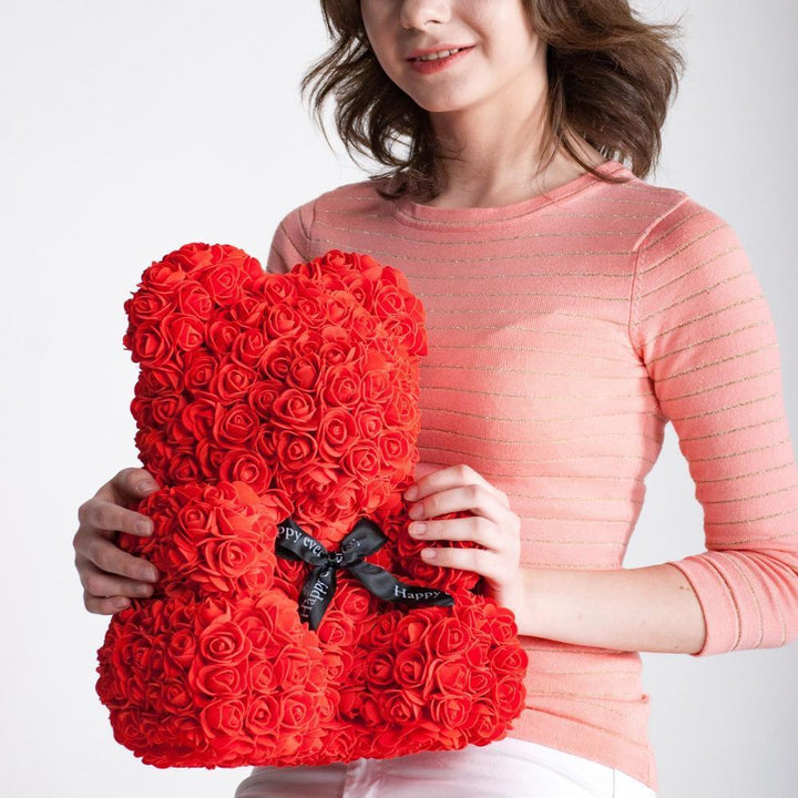 Skanto | Rose Teddybjørn den Perfekte Valentinsgaven