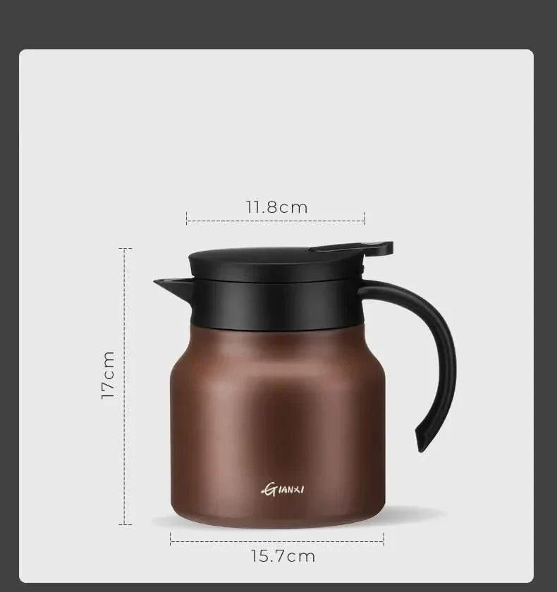 Isolierte Teekanne mit Teesieb – 800 ml Edelstahl