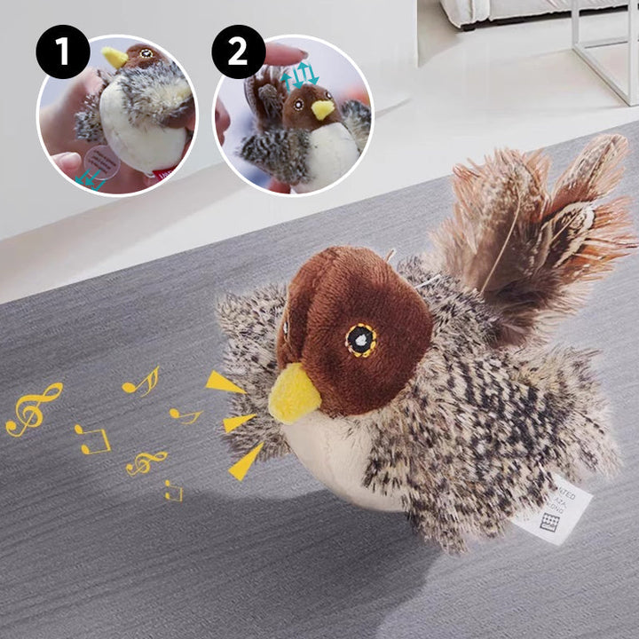 Interaktiv kattleketøy - ChirpBird Skanto