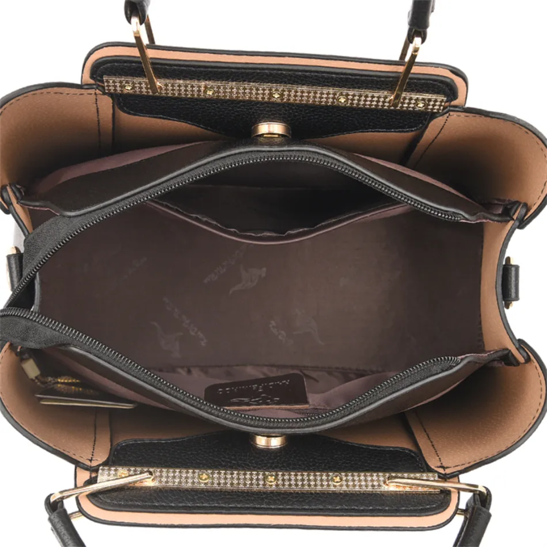 Skanto | Vivian Luksuriøs Skulderveske – Elegant PU Skinn Håndveske med Crossbody Stropp