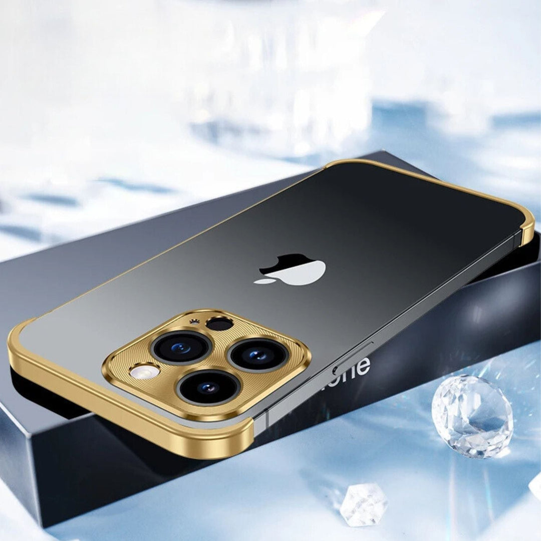 Ultra-Tynn Metall Telefonveske | Slank og Stødig | Støtsikker Beskyttelse for iPhone og Android | Skanto