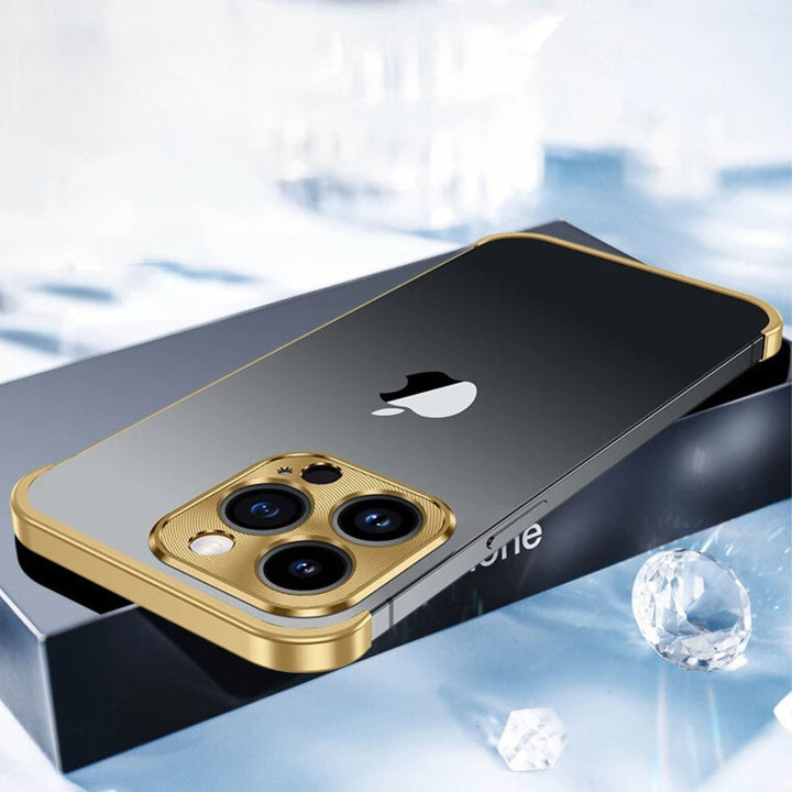 Ultra-Tynn Metall Telefonveske | Slank og Stødig | Støtsikker Beskyttelse for iPhone og Android | Skanto