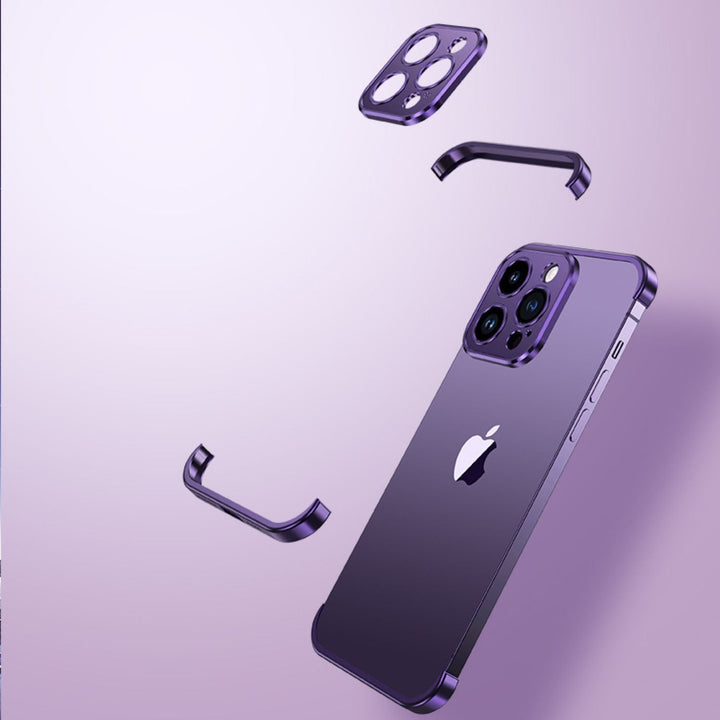 Ultra-Tynn Metall Telefonveske | Slank og Stødig | Støtsikker Beskyttelse for iPhone og Android | Skanto