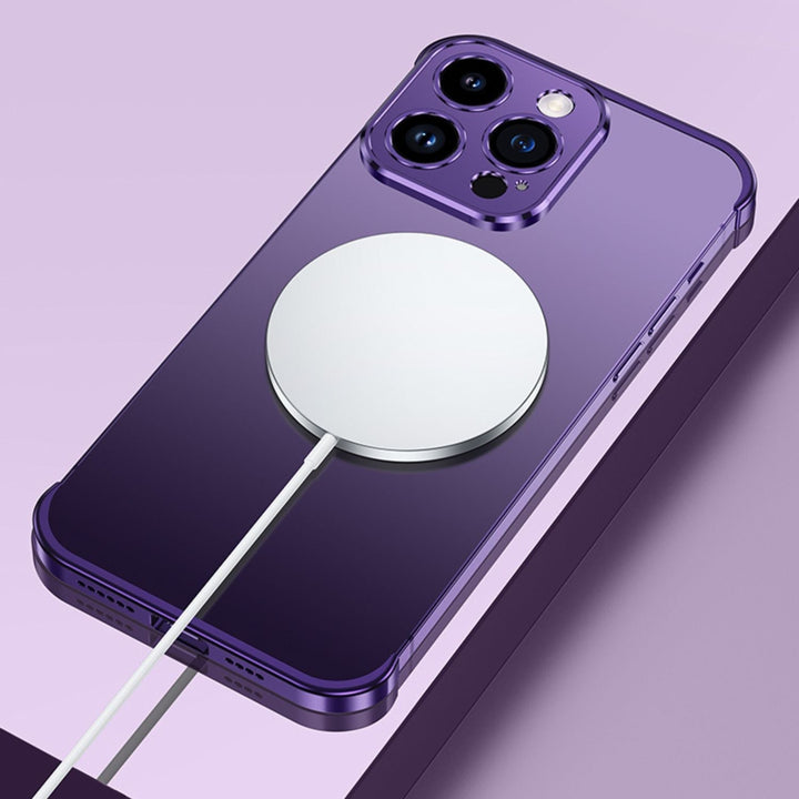 Ultra-Tynn Metall Telefonveske | Slank og Stødig | Støtsikker Beskyttelse for iPhone og Android | Skanto