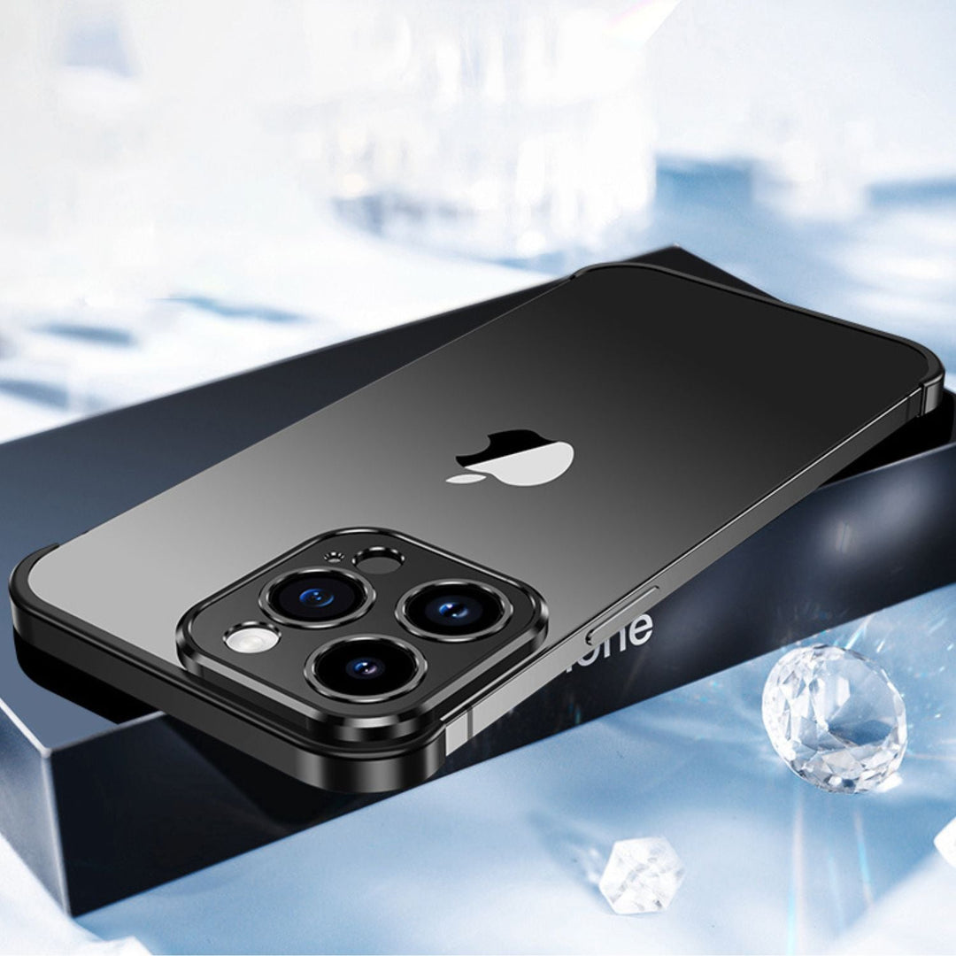 Ultra-Tynn Metall Telefonveske | Slank og Stødig | Støtsikker Beskyttelse for iPhone og Android | Skanto