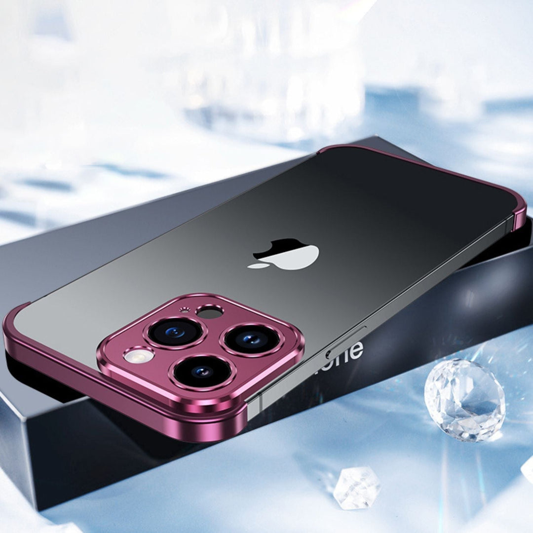 Ultra-Tynn Metall Telefonveske | Slank og Stødig | Støtsikker Beskyttelse for iPhone og Android | Skanto