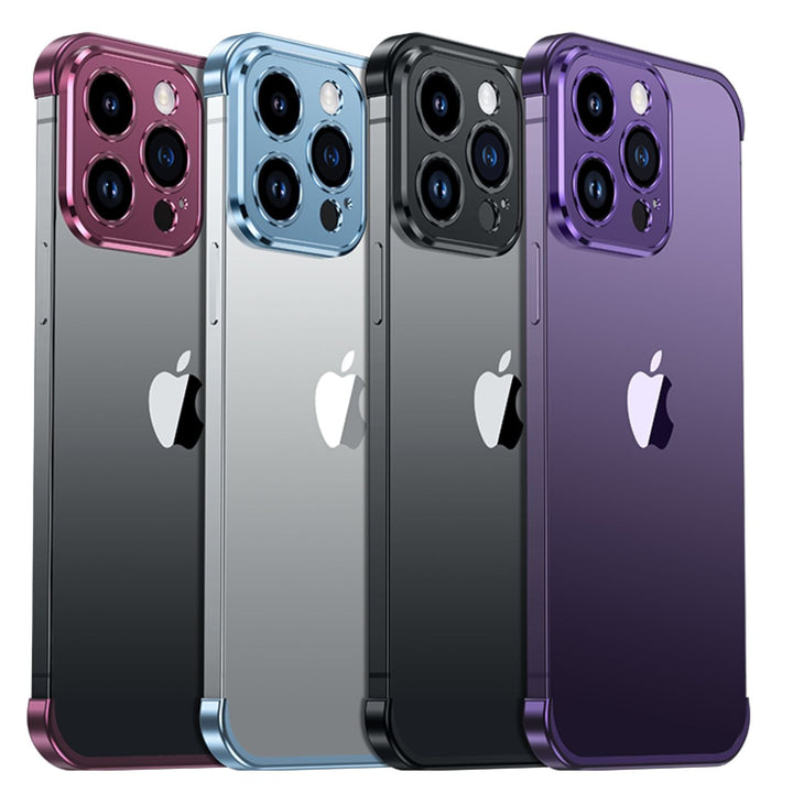 Ultra-Tynn Metall Telefonveske | Slank og Stødig | Støtsikker Beskyttelse for iPhone og Android | Skanto