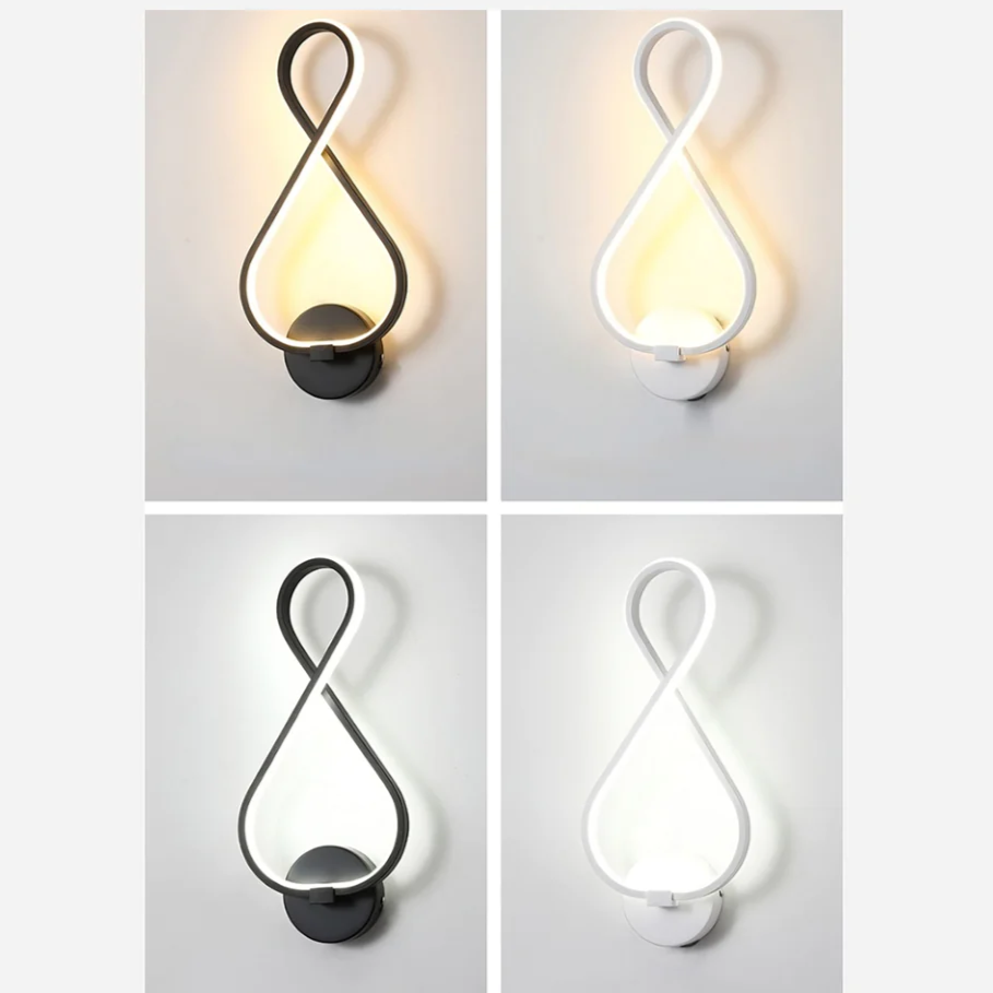 ÉclatHarmonieux – Elegant Vegglampe for en Avslappende Atmosfære Skanto