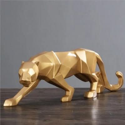 Moderne Jaguar-Figur fra Kunstharz für die Heimdekoration