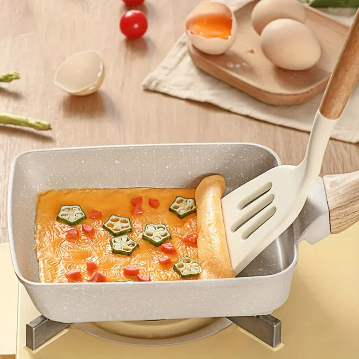 Japanske omeletter stekepanne non-stick egg stekepanne rektangulær stekepanne | Skanto