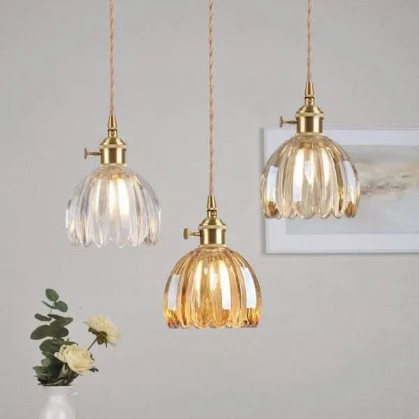 Skanto | Glass Flower Pendant Light – Japansk stil