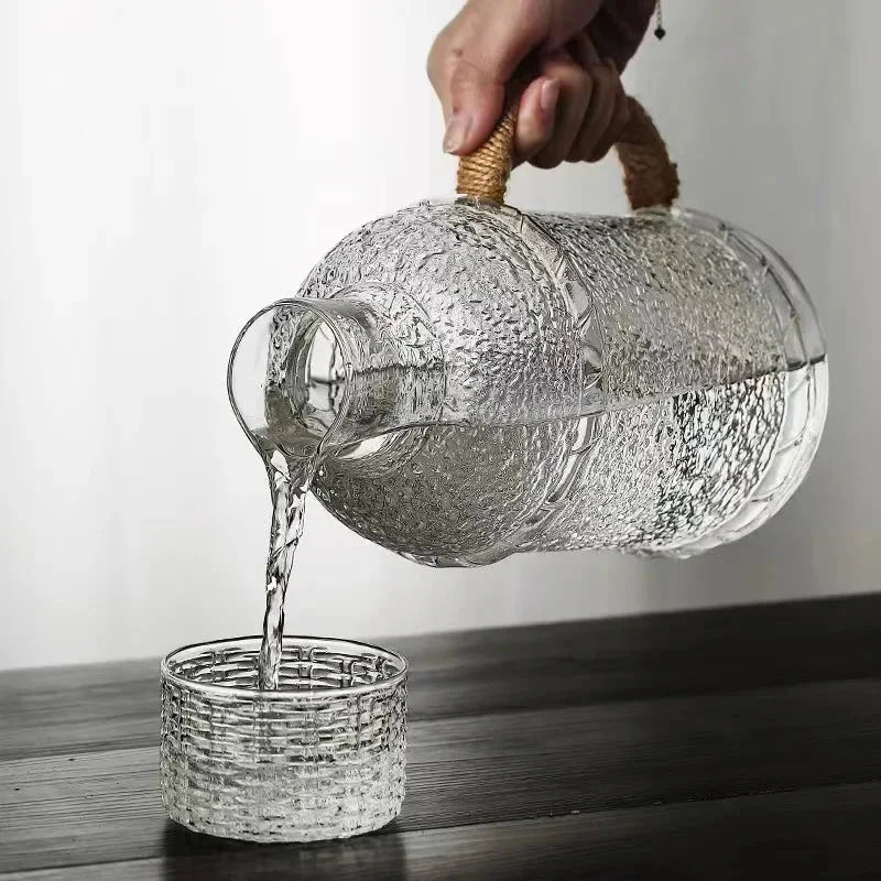 Japansk stil forsterket glass vannkanne husholdningsvannkanne | Skanto