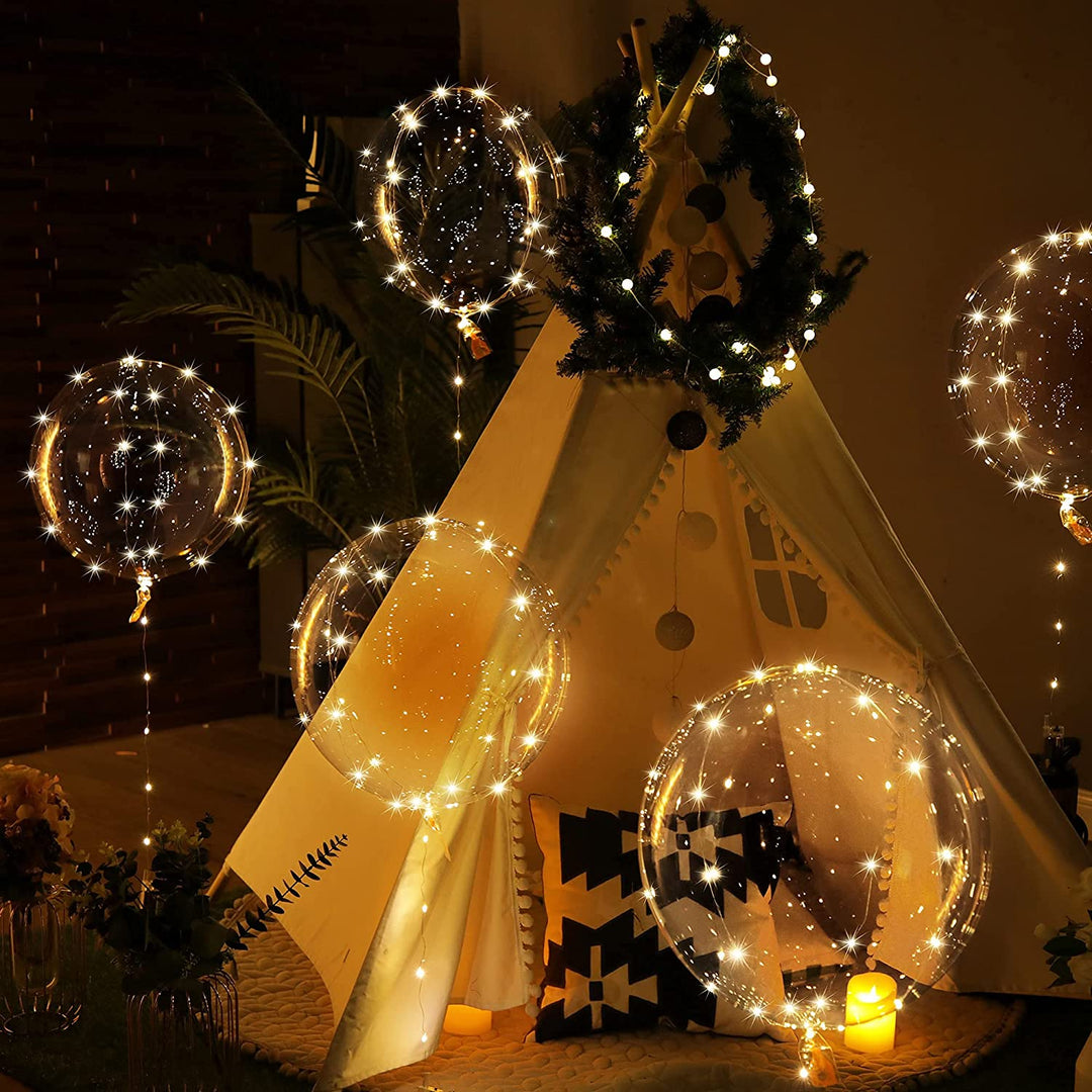 Skanto | LED Lys Festballonger | Ultra-holdbare, Tilpassbare & Perfekte for Bursdager og Bryllup