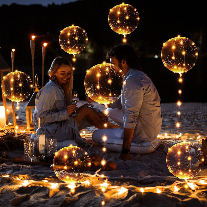Skanto | LED Lys Festballonger | Ultra-holdbare, Tilpassbare & Perfekte for Bursdager og Bryllup
