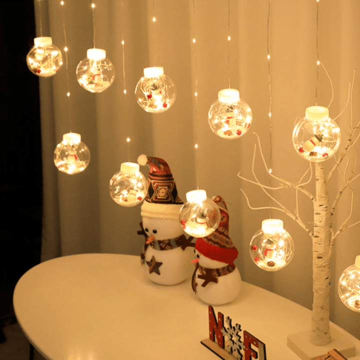 Skanto | GlowBliss - Glitrende LED lyskjede med bobler for festlige juledekorasjoner