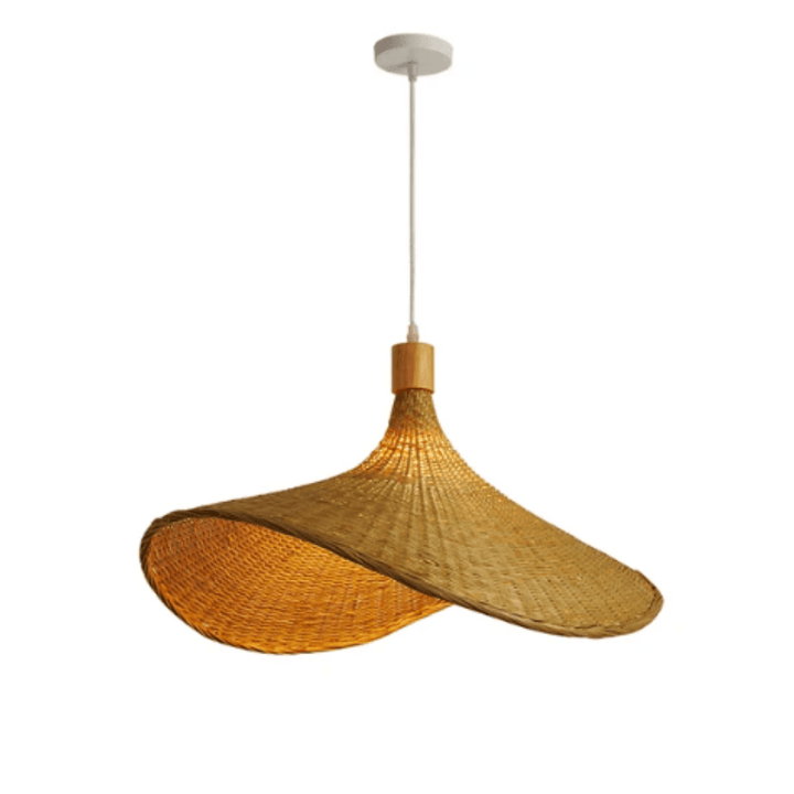 Naturlig Rattan Pendellampe | Rustikk Belysning for Stue og Spiserom | Håndlaget Design | Skanto