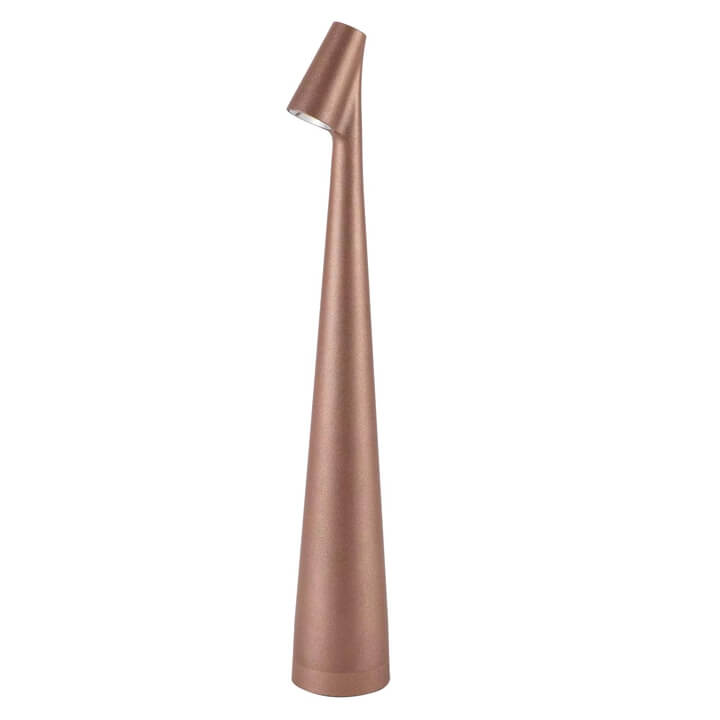 Skanto | Skulpturell Bordlampe Trådløs LED Lampe Solid Aluminiums 10000mAh Batteri 3-Nivå Dimming CRI 90 USB-C Ladekontakt Varm Hvit 2700K
