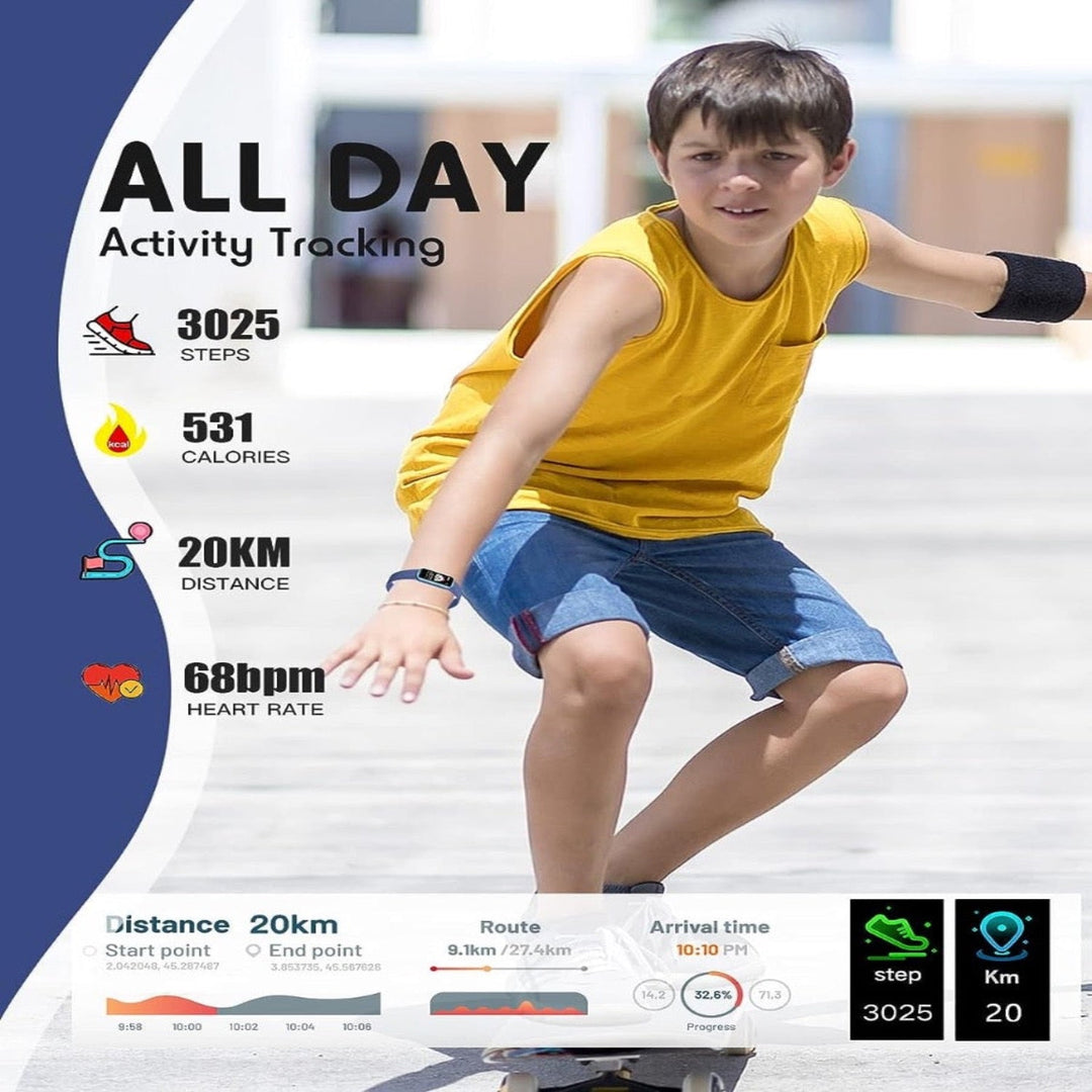 Barn Aktivitets-Tracker Klokke – Helse og moro med KidFit Pro | Skanto