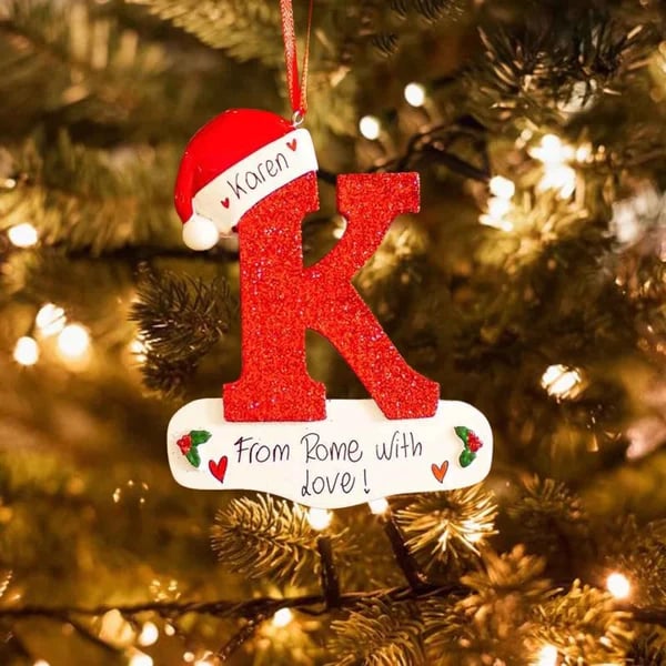 Skanto | Personlige jule 24 bokstaver ornamenter