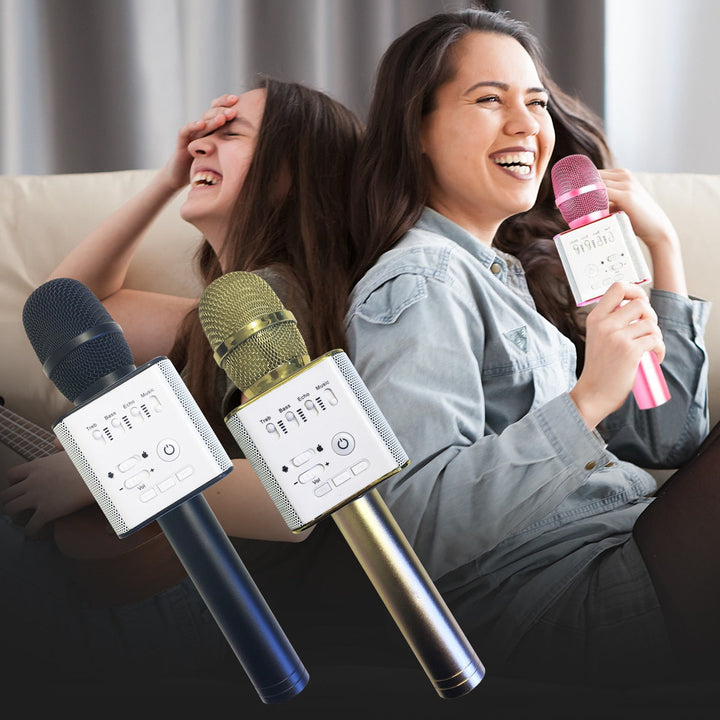 Karaoke Mikrofonn Bluetooth med Høyttaler | Skanto