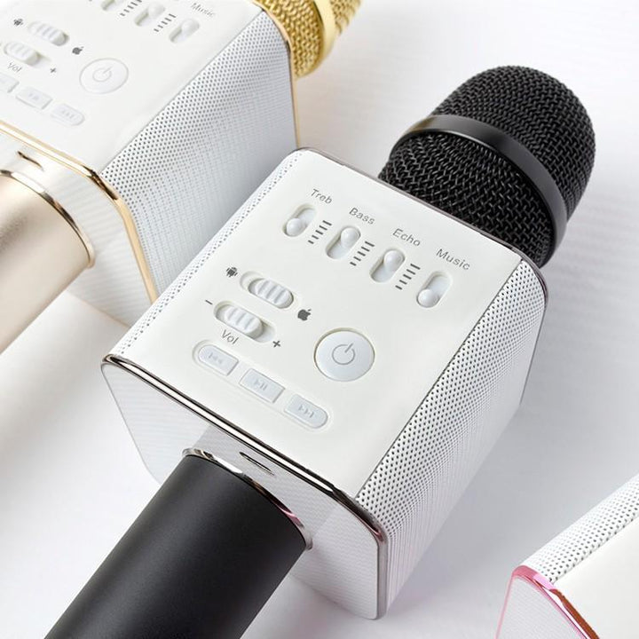 Karaoke Mikrofonn Bluetooth med Høyttaler | Skanto