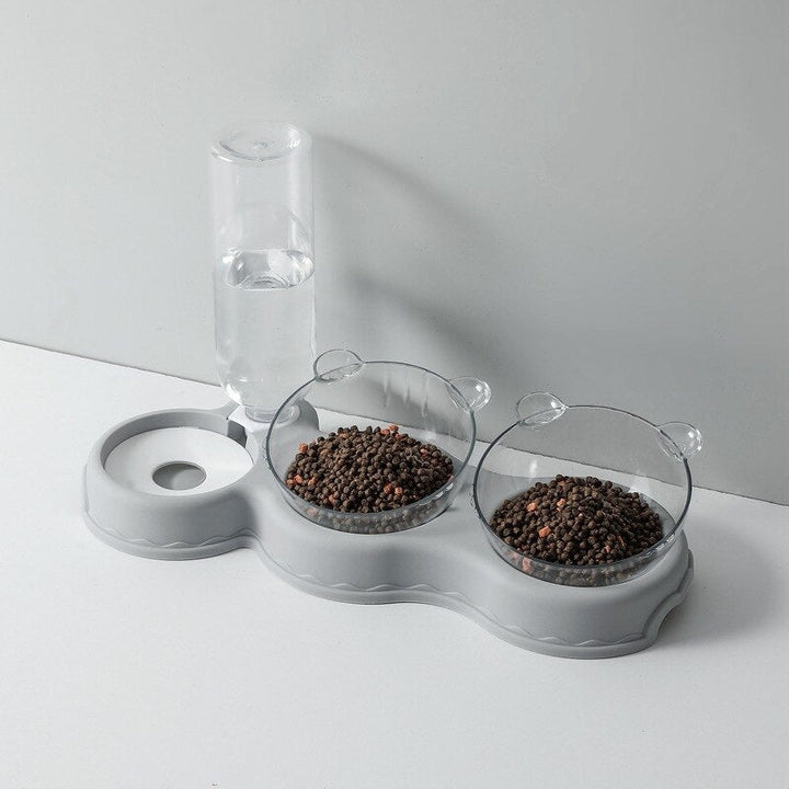 Skanto | FEASTFLOW – 3-i-1 Hevet Matingsstasjon med Automatisk Vannbeholder
