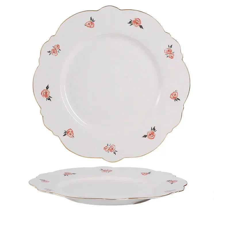 Kawaii Scoop Tallerken Keramisk Bol Salat Skje Steak Tallerken Servise | Skanto