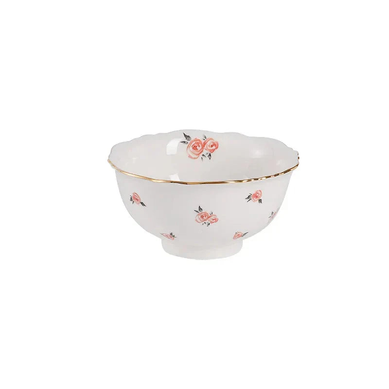 Kawaii Scoop Tallerken Keramisk Bol Salat Skje Steak Tallerken Servise | Skanto