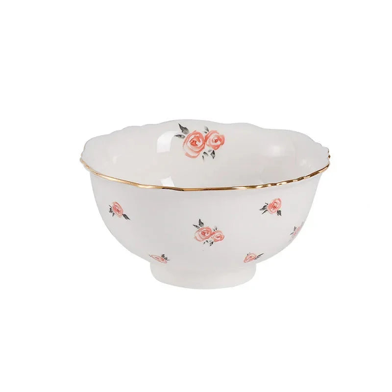 Kawaii Scoop Tallerken Keramisk Bol Salat Skje Steak Tallerken Servise | Skanto