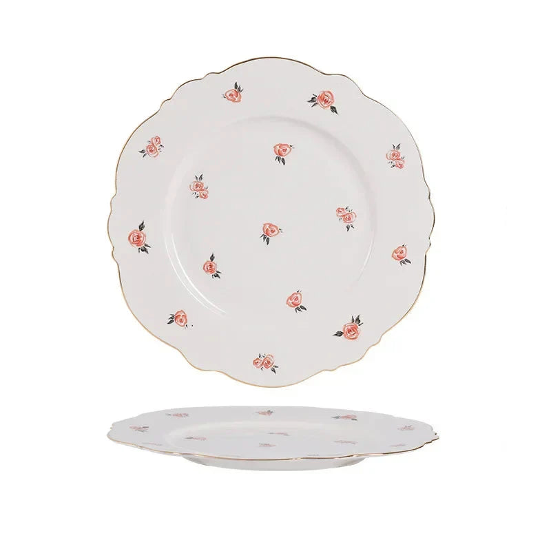 Kawaii Scoop Tallerken Keramisk Bol Salat Skje Steak Tallerken Servise | Skanto