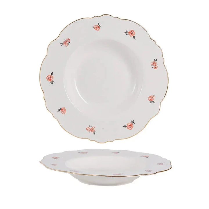 Kawaii Scoop Tallerken Keramisk Bol Salat Skje Steak Tallerken Servise | Skanto