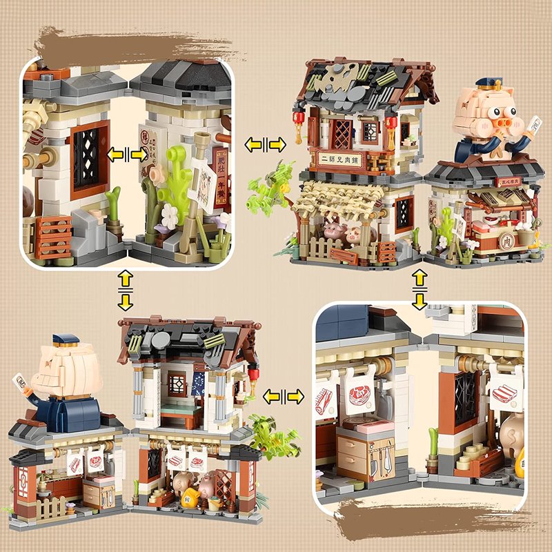 Skanto | Ancient Honey Bee & Bacon Butikkers Mikro Byggesett Samling
