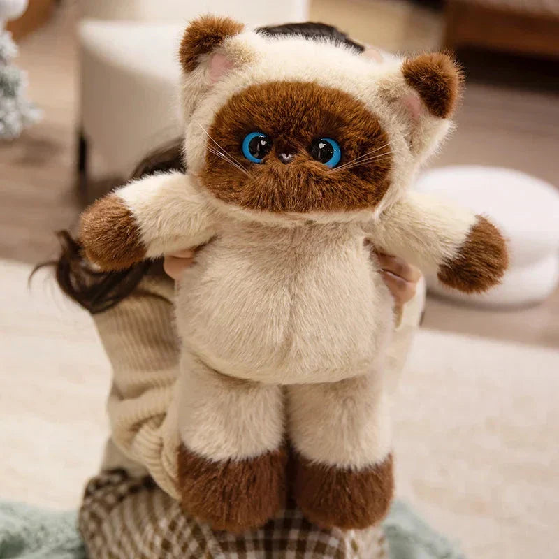 Skanto | Storøydet Calico Siamesisk Katt Plush Venner