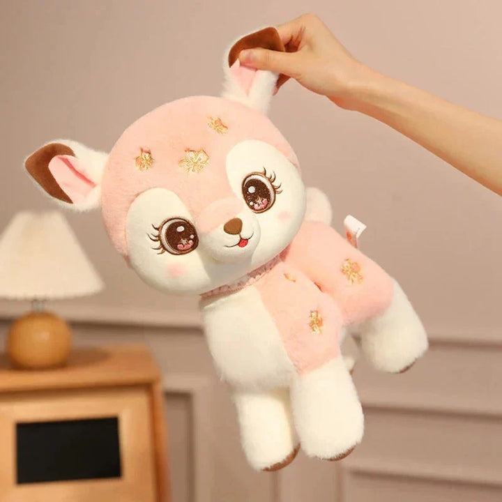 Skanto | Blossom & Maple Kawaii Rosa Brun Hjort Plushies