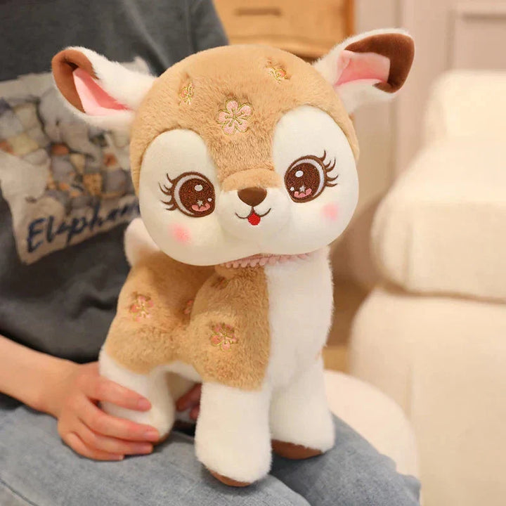 Skanto | Blossom & Maple Kawaii Rosa Brun Hjort Plushies