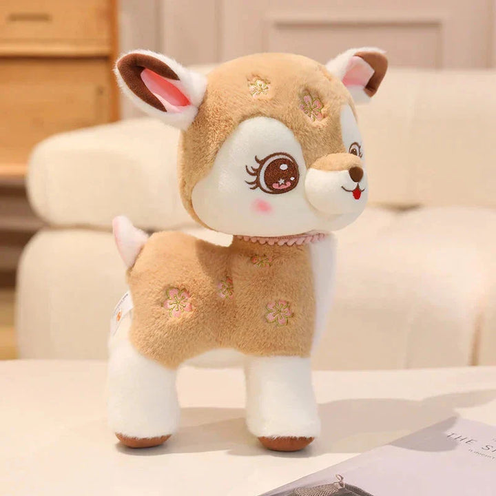 Skanto | Blossom & Maple Kawaii Rosa Brun Hjort Plushies