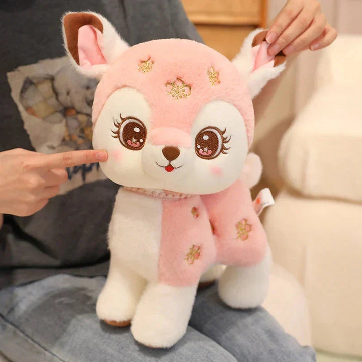 Skanto | Blossom & Maple Kawaii Rosa Brun Hjort Plushies