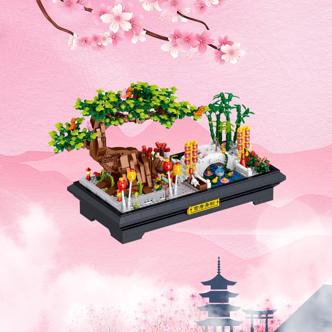 Skanto | Bonsai Bamboo Tree Lake Scene Nano Byggesett