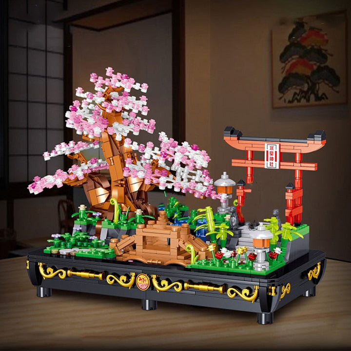 Skanto | Bonsai Sakura Shrine Scenic Building Nano Sets Collection