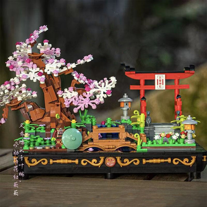Skanto | Bonsai Sakura Shrine Scenic Building Nano Sets Collection