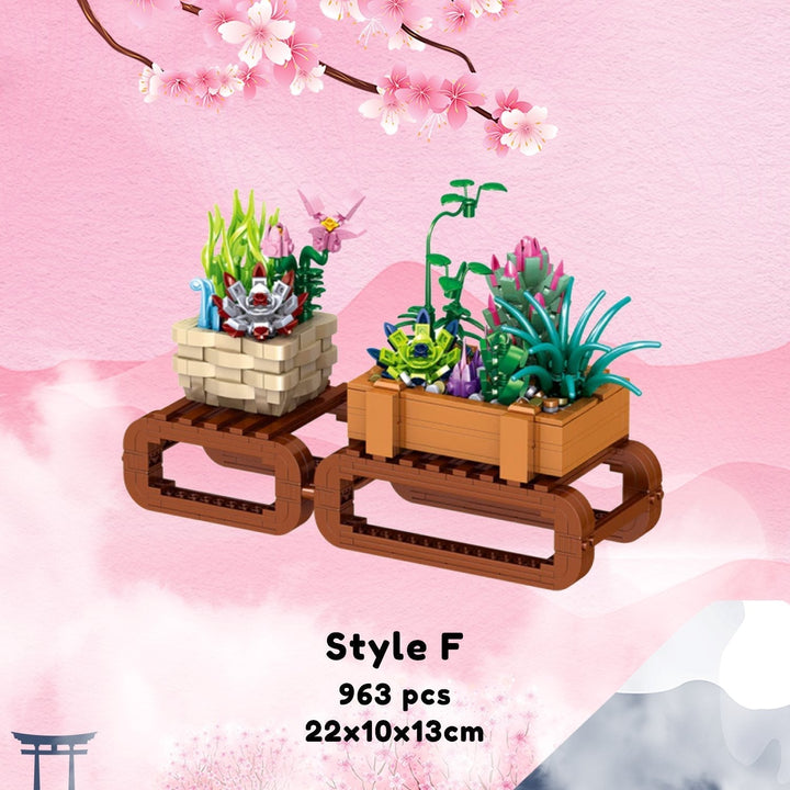 Skanto | Bonsai Sakura Shrine Scenic Building Nano Sets Collection