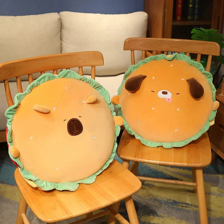 Skanto | Capybara & Dog Hamburger Plüsjeposepute