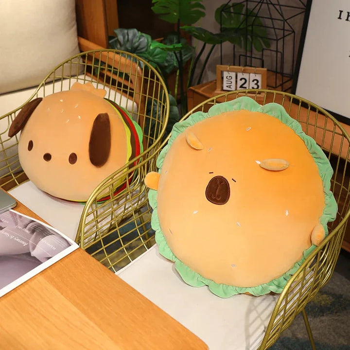 Skanto | Capybara & Dog Hamburger Plüsjeposepute