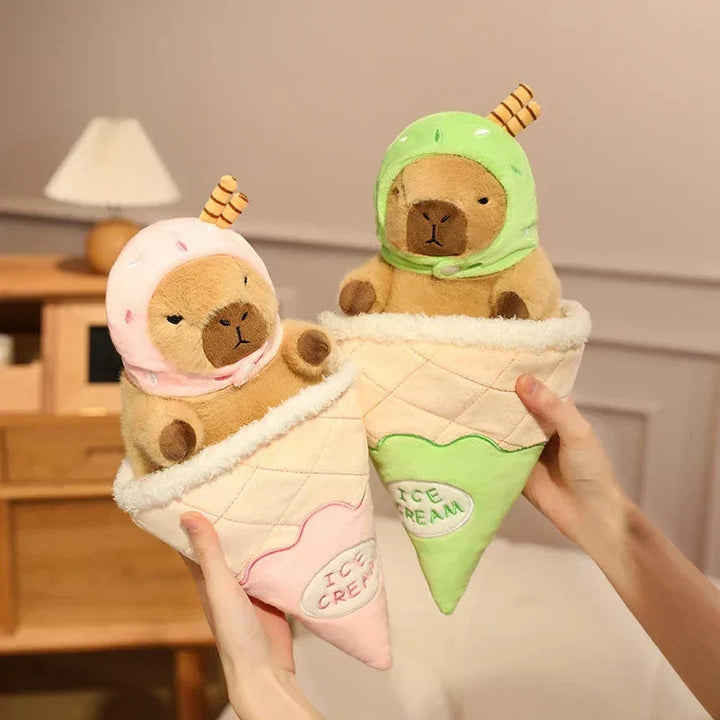 Skanto | Capybara Soft Iskrem Vaffel Plush