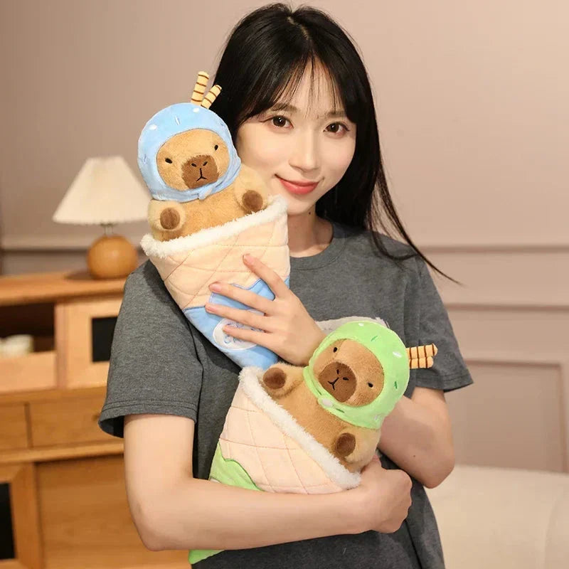 Skanto | Capybara Soft Iskrem Vaffel Plush