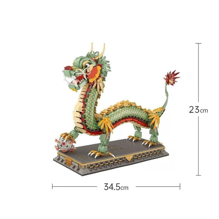 Skanto | Kinesisk Drage Statue Nano Byggebiter