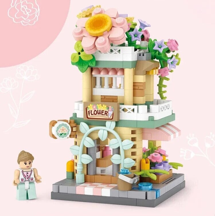 Skanto | City View Iskrem Panda Kafeer Blomster Kamera Butikker Mikro Bygning Sett