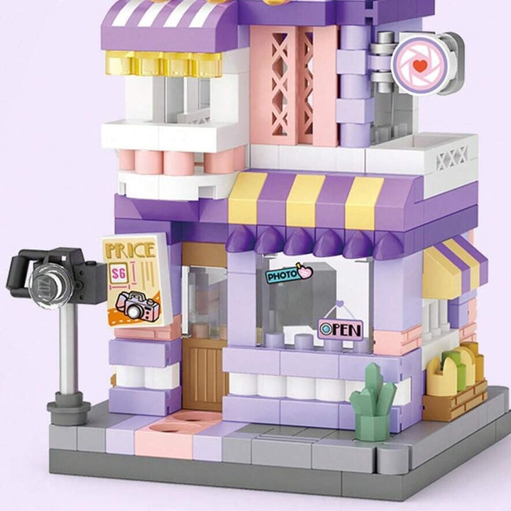 Skanto | City View Iskrem Panda Kafeer Blomster Kamera Butikker Mikro Bygning Sett