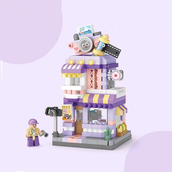 Skanto | City View Iskrem Panda Kafeer Blomster Kamera Butikker Mikro Bygning Sett