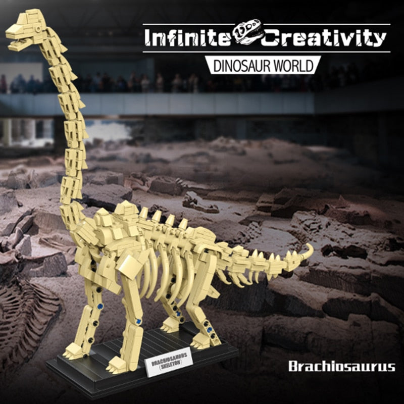 Skanto | Dinosaur Fossil Skeletons Byggeklosser Samling 2 | BEGRENSET LAGER